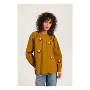 Sacrécoeur - Ella Broderies blusa | Verde
