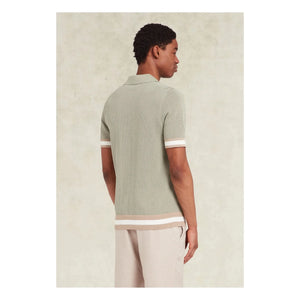 Ché Studios - Polo de algodón Quinn | Beige - Verde
