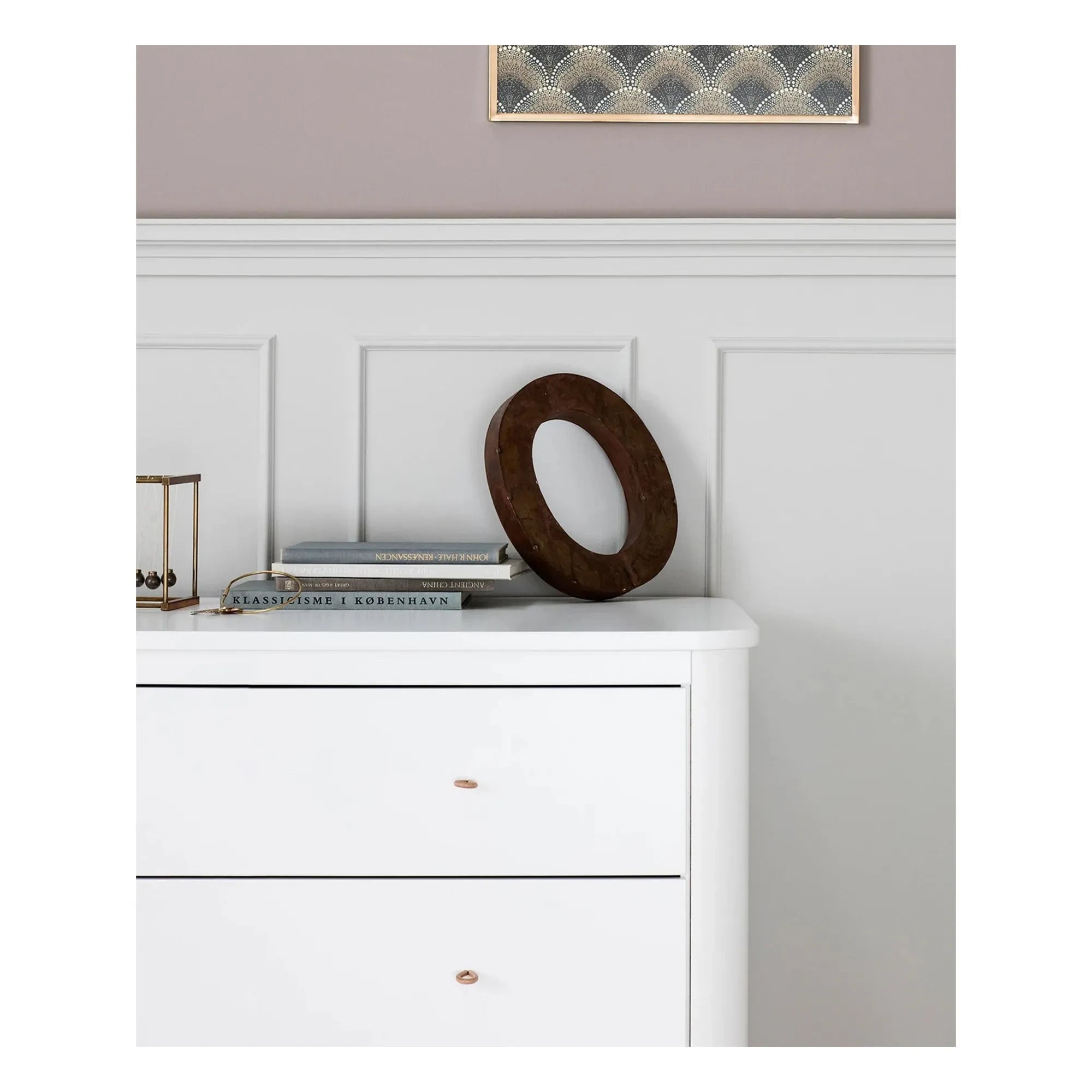 Oliver Furniture - Cómoda de 3 cajones de roble | Blanco