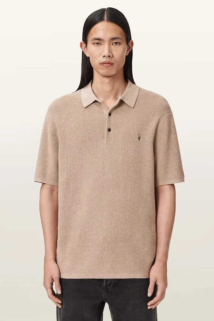 AllSaints polo de hombre de mezcla de lana ASPEN