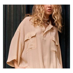 Mes Demoiselles - Blusa de Seda Bobie | Nude