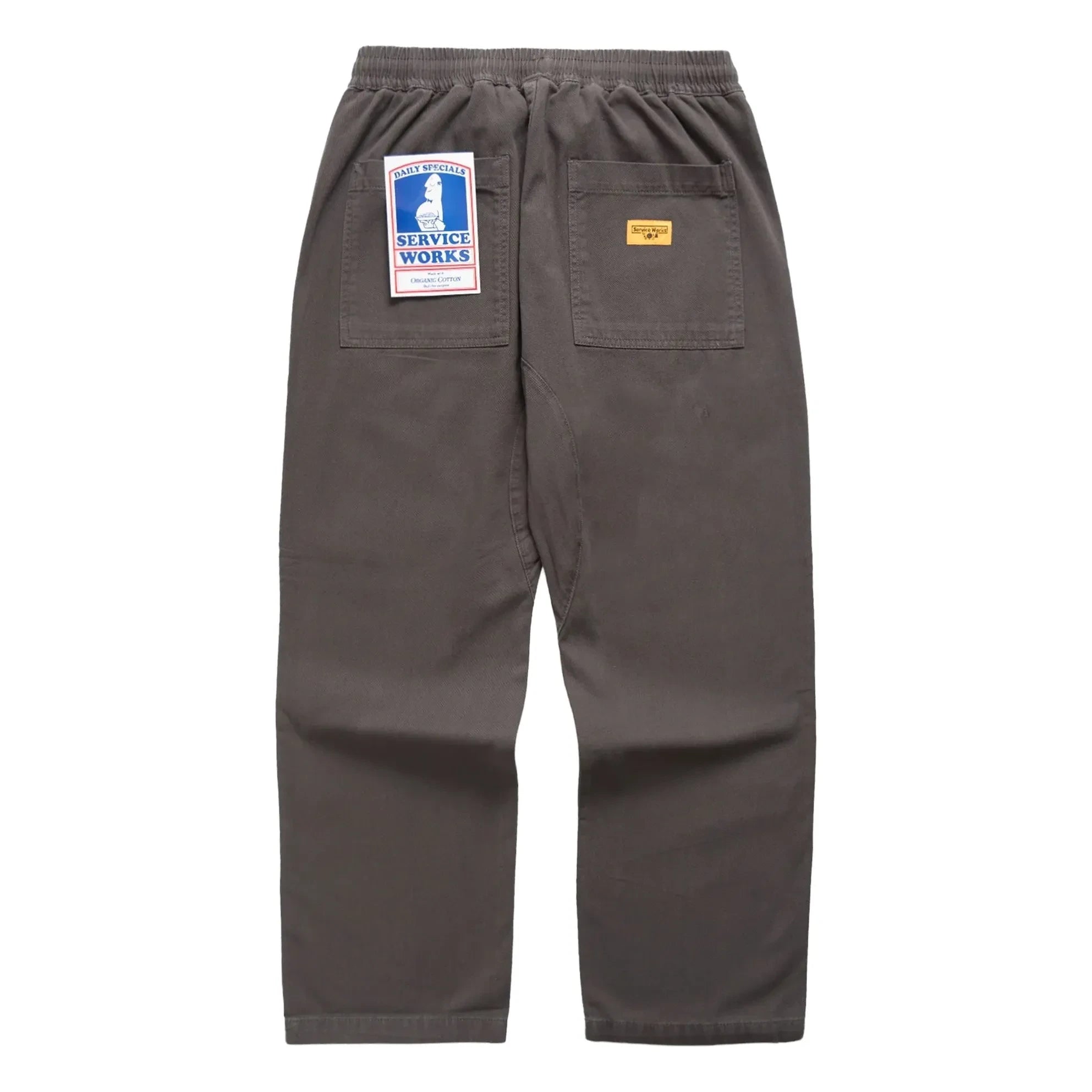 Service Works - Pantalón de Cocinero Clásico Algodón Orgánico | Gris