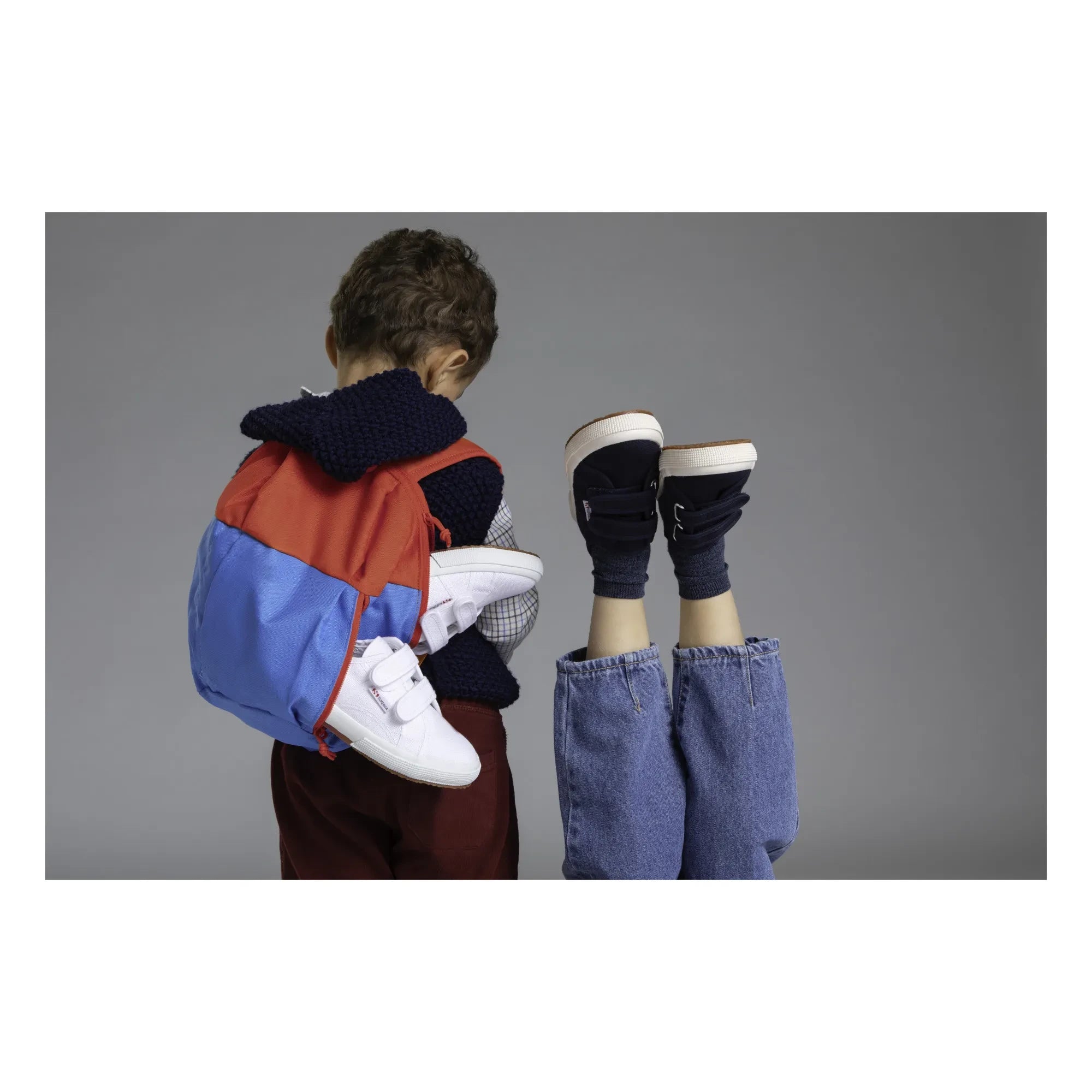 Superga - 2750 Zapatillas Clásicas con Cierre de Velcro | Azul Marino