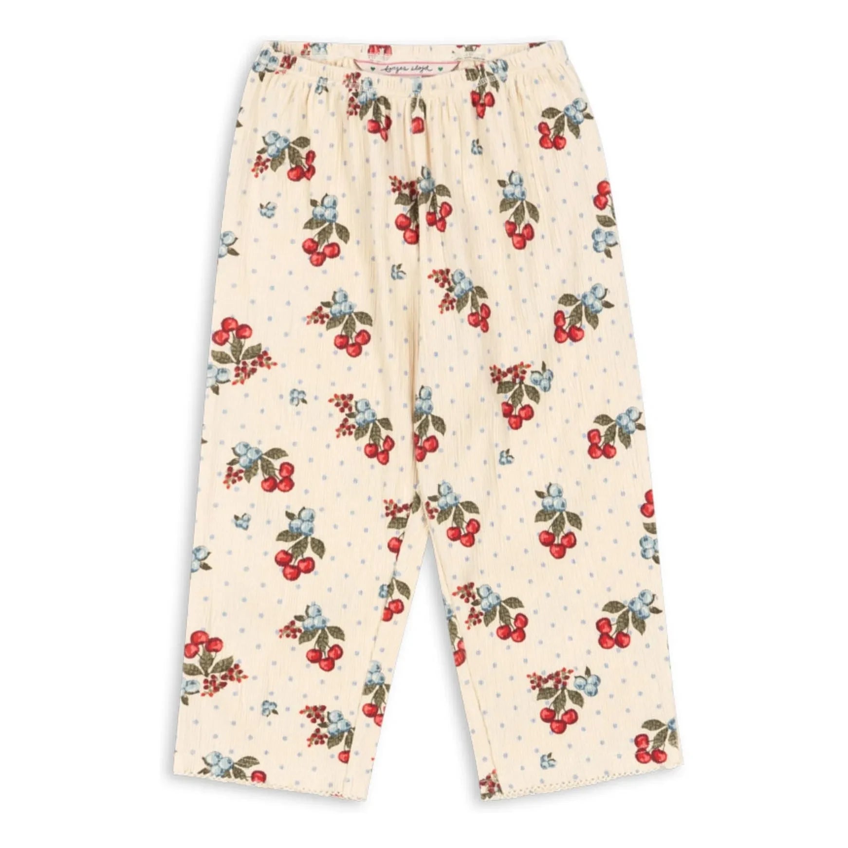 Konges Sløjd - Pantalones Chleo de Algodón Orgánico Cereza | Beige