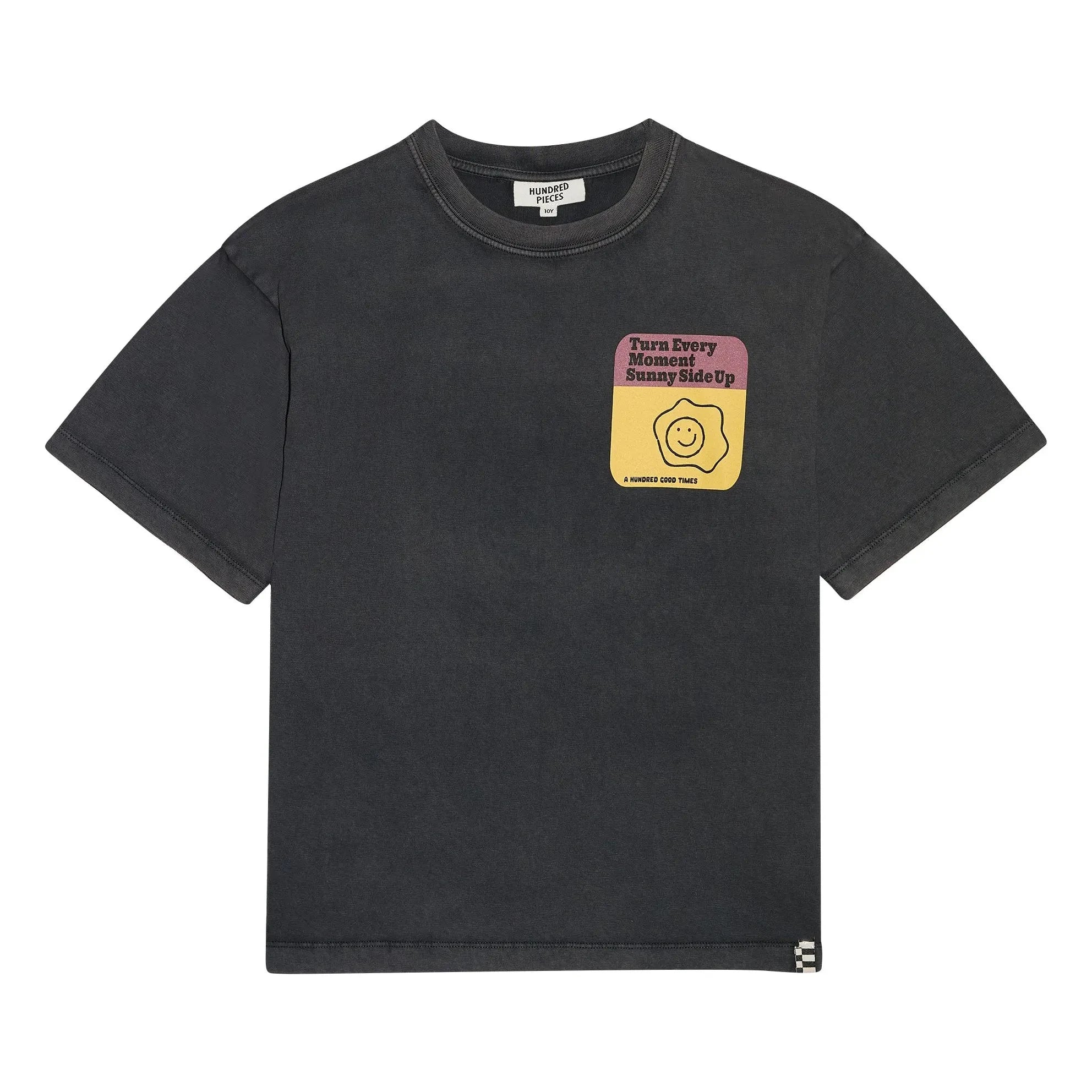 Hundred Pieces - Camiseta de algodón orgánico Finn | Negro