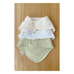 Soft Spot - Baberos-bandana de jardín de algodón orgánico - Set de 3 | Jardín