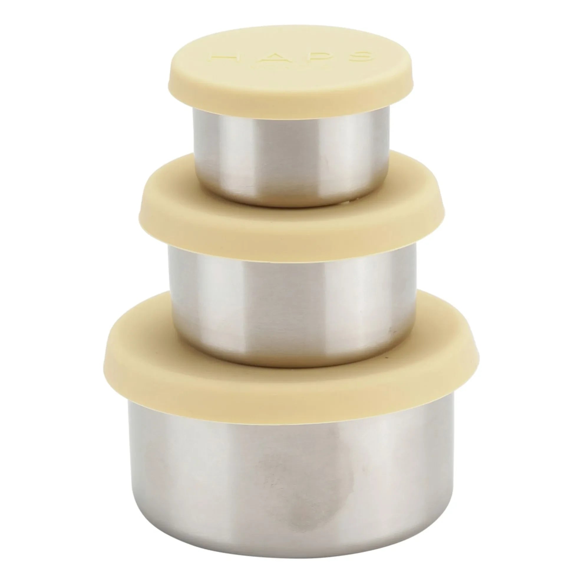 Haps Nordic - Fiambreras de acero - Set de 3 | Amarillo
