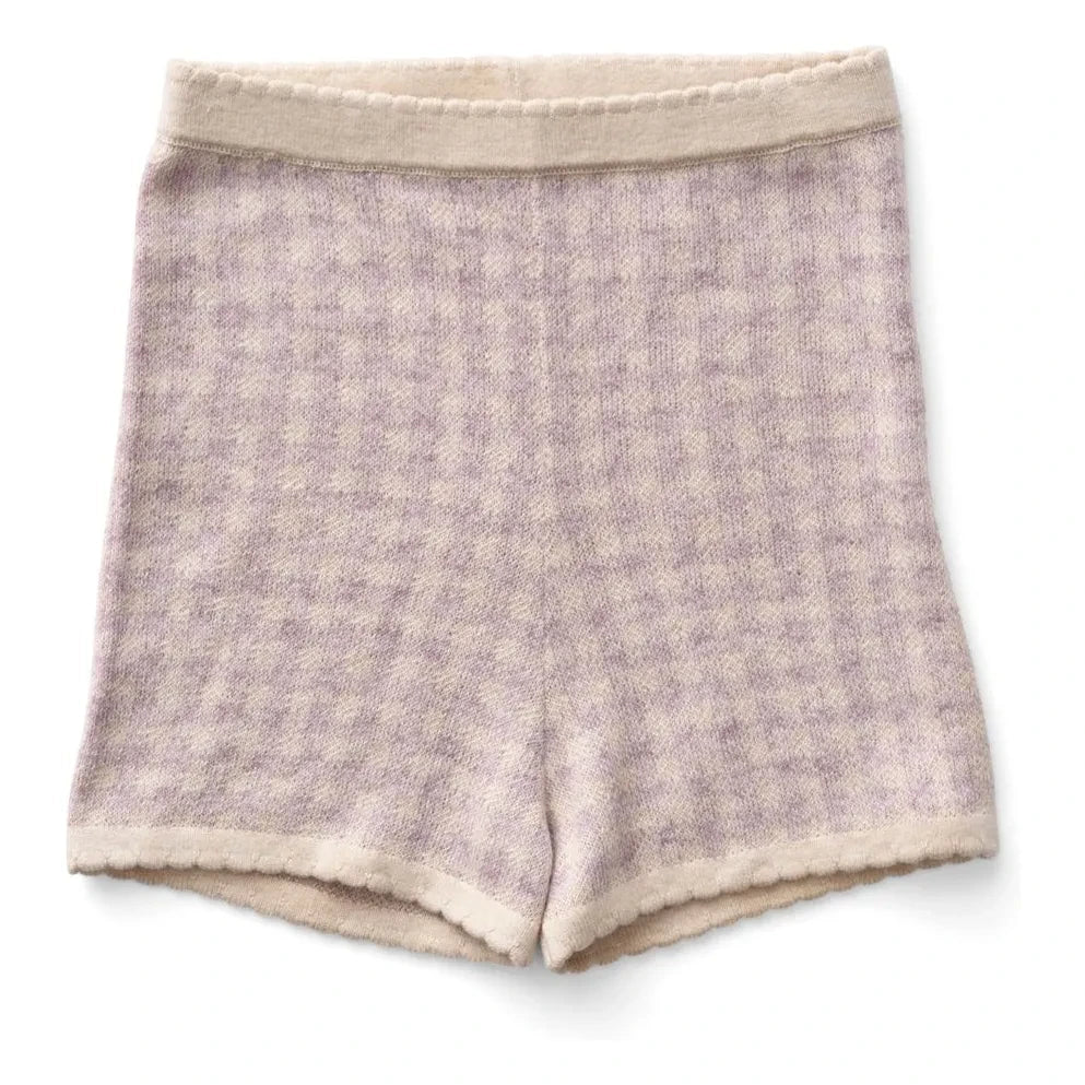 Soor Ploom - Shorts Lacey Orgánico Cuadros Algodón | Ciruela