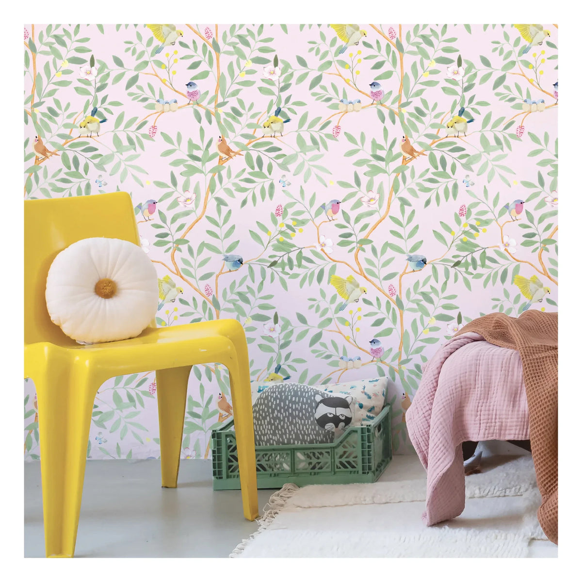 MIMI'lou - Papel pintado primavera | Rosa