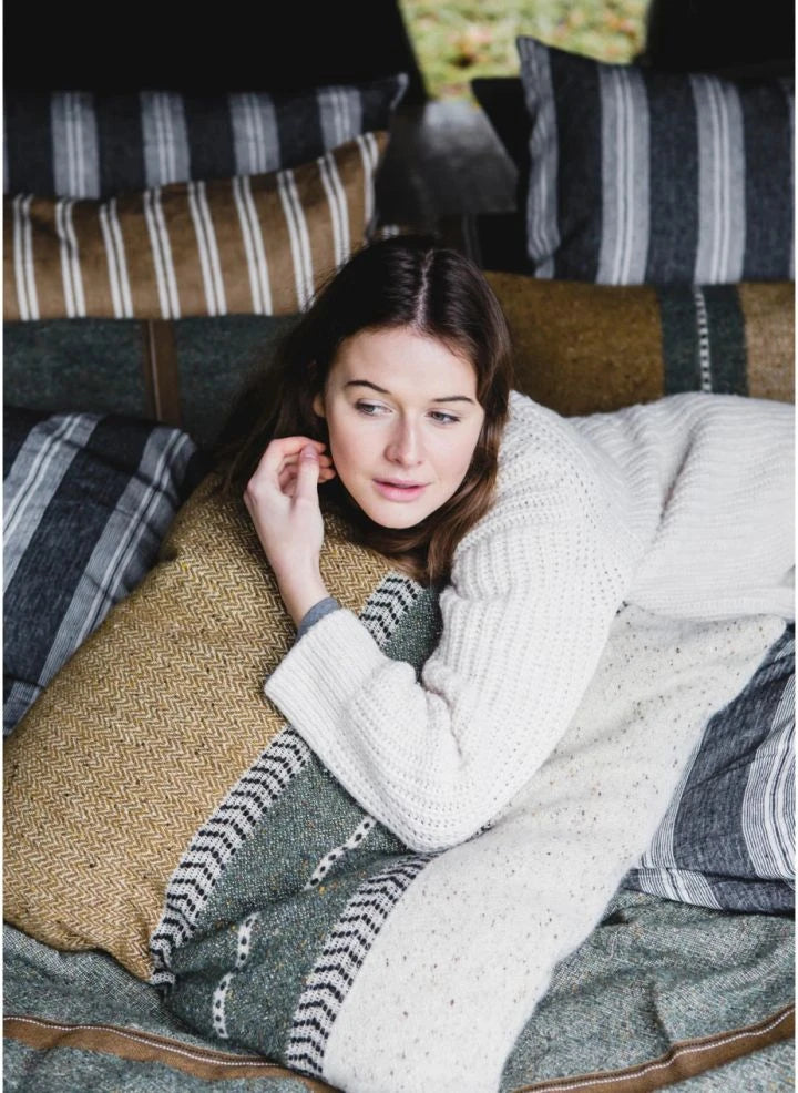 Libeco - Funda de Almohada de Lana Montana | Oro