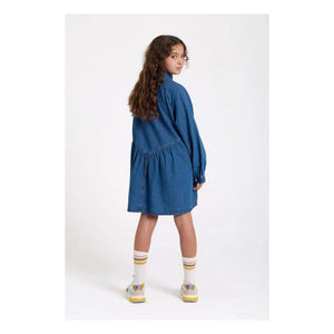Hundred Pieces - Vestido vaquero bordado Shirley | Azul vaquero