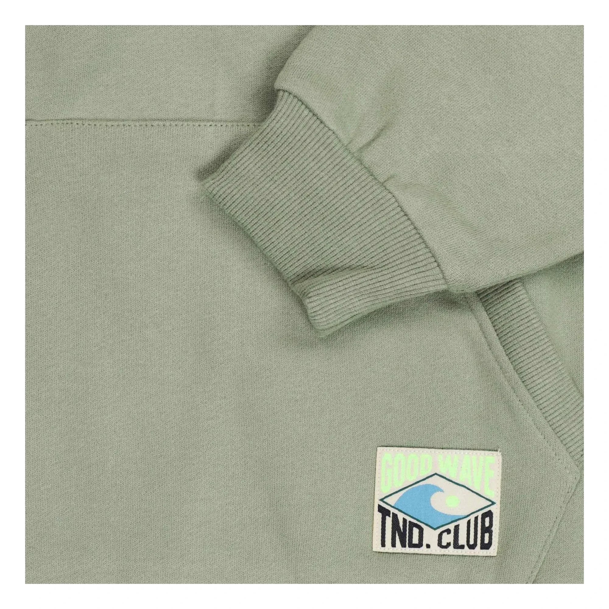 Tumble N'Dry - Sudadera con capucha de algodón orgánico salado | Caqui claro