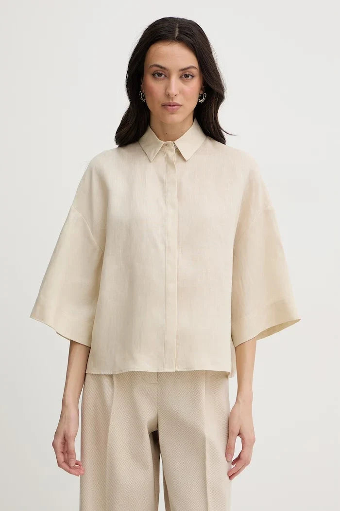 MM by Max Mara Camisa de lino RITO para mujer