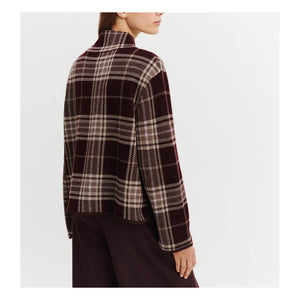 Bompard - Yün Tartan Kazak | Garnet