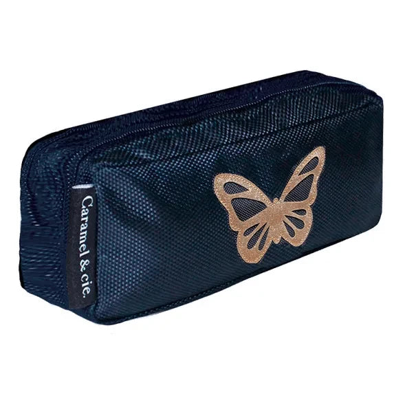 Caramel & Cie - Estuche Doble Mariposa | Azul Marino
