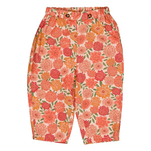 Loir - Pantalón Nini Flores de Algodón Orgánico | Coral