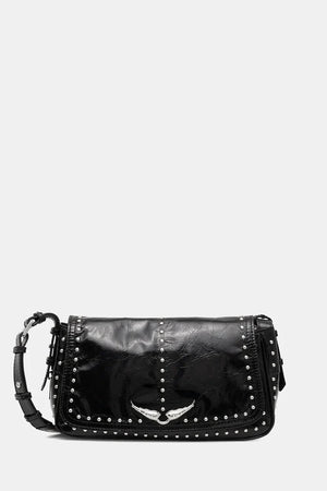 ZADIG&VOLTAIRE LE ZOUZOU VINTAGE PATENT STUDS Bolso de piel