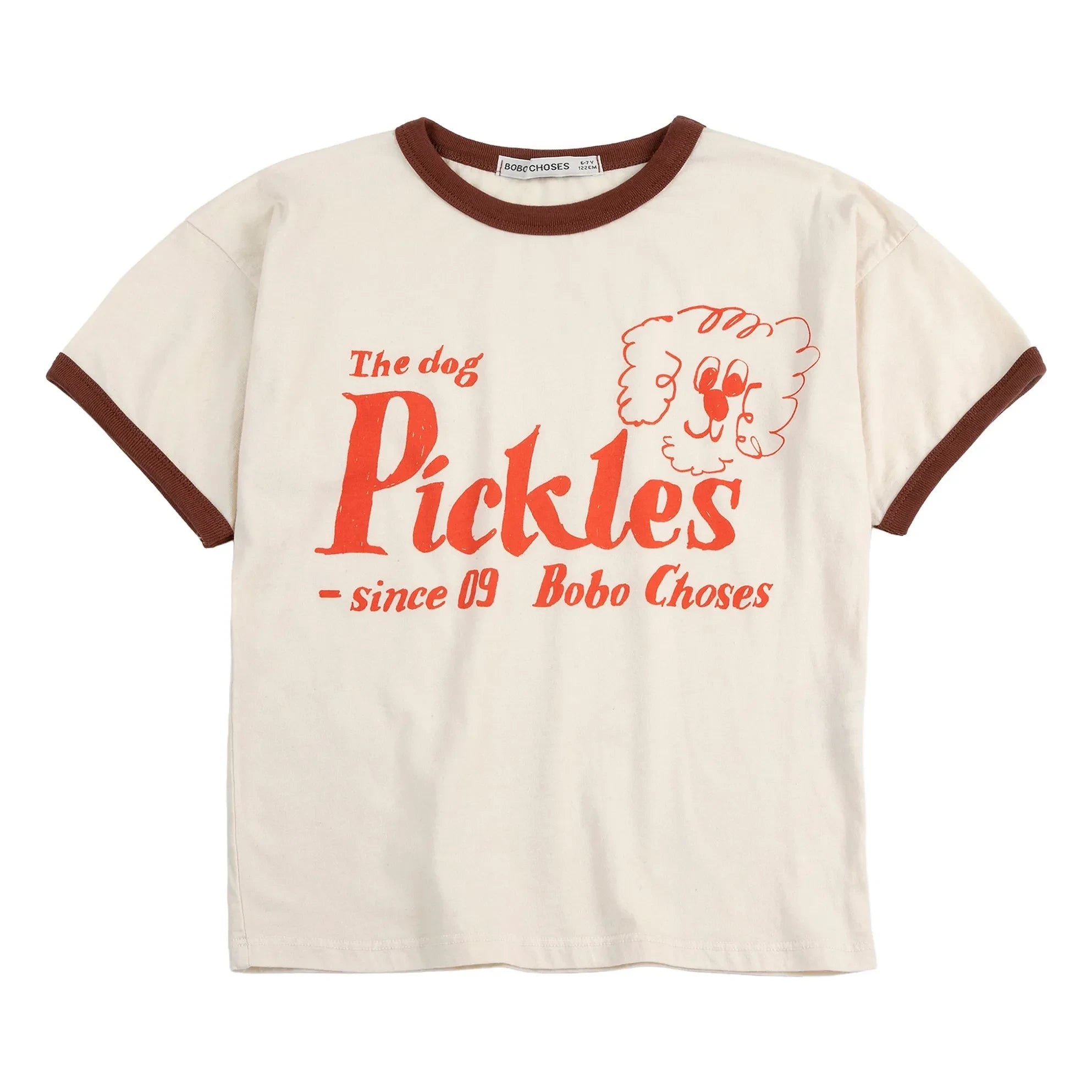 Bobo Choses - Camiseta de algodón orgánico The Dog Pickles | Blanco