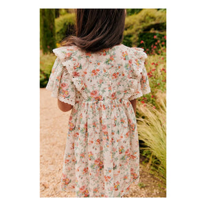 Louise Misha - Vestido de algodón orgánico Siloe | Crema