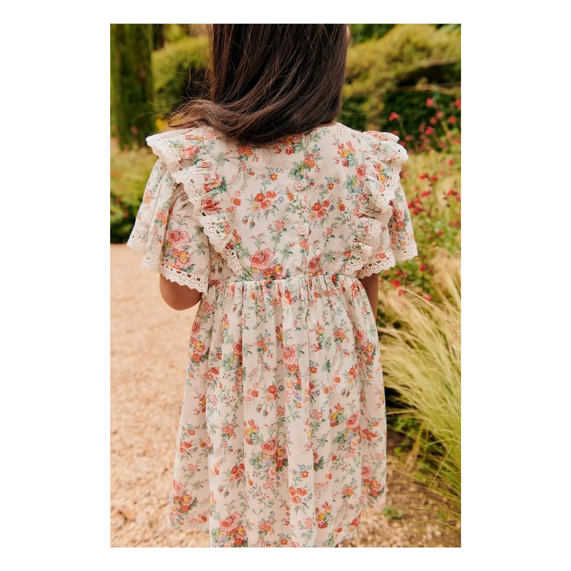 Louise Misha - Vestido de algodón orgánico Siloe | Crema