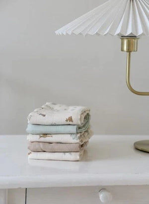 Cam Cam - Woodland Muslin Pañales para Bebé - Set de 3 | Ecru