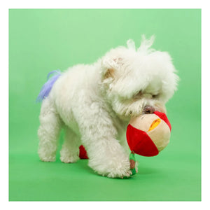 The Furry Folks - Juguete rascador con forma de manzana | Rojo