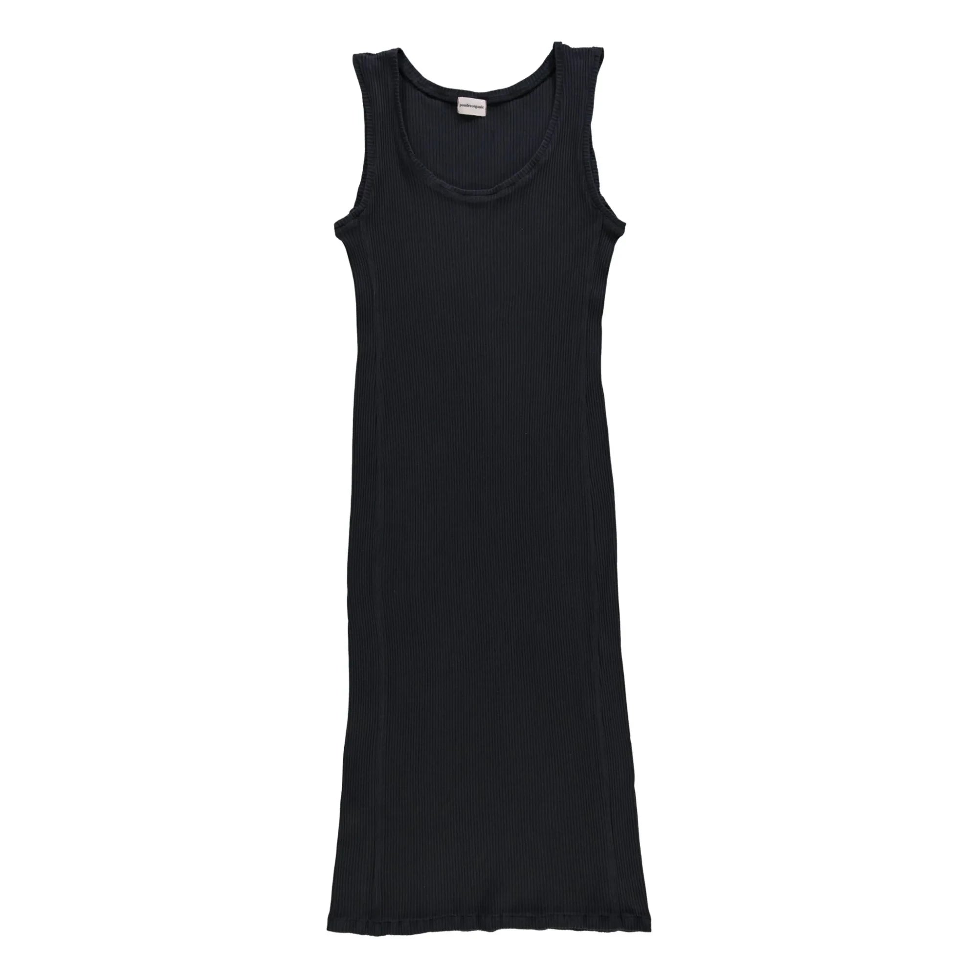 Poudre Organic - Vestido de pana de canalé - Colección para mujer | Negro
