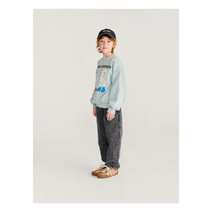 Bobo Choses - Sudadera fantasma de algodón orgánico Bobo Choses | Azul Claro