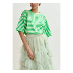 Essentiel Antwerp - Camiseta de rayas con cuentas Joste | Verde