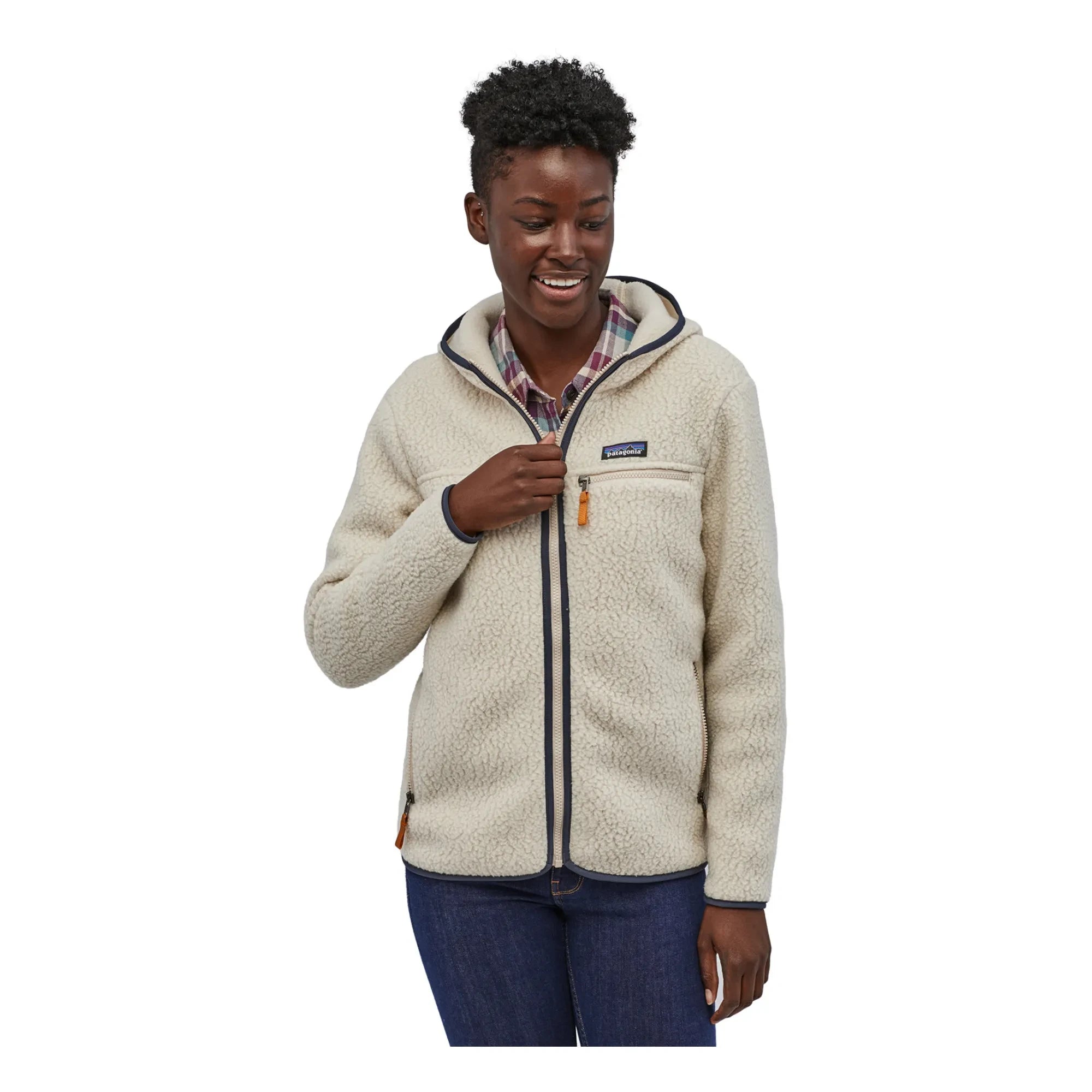 Patagonia - Retro Pile con Capucha - Colección Mujer | Oatmeal