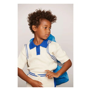 Mini Rodini - Polo de punto de algodón orgánico | Crudo