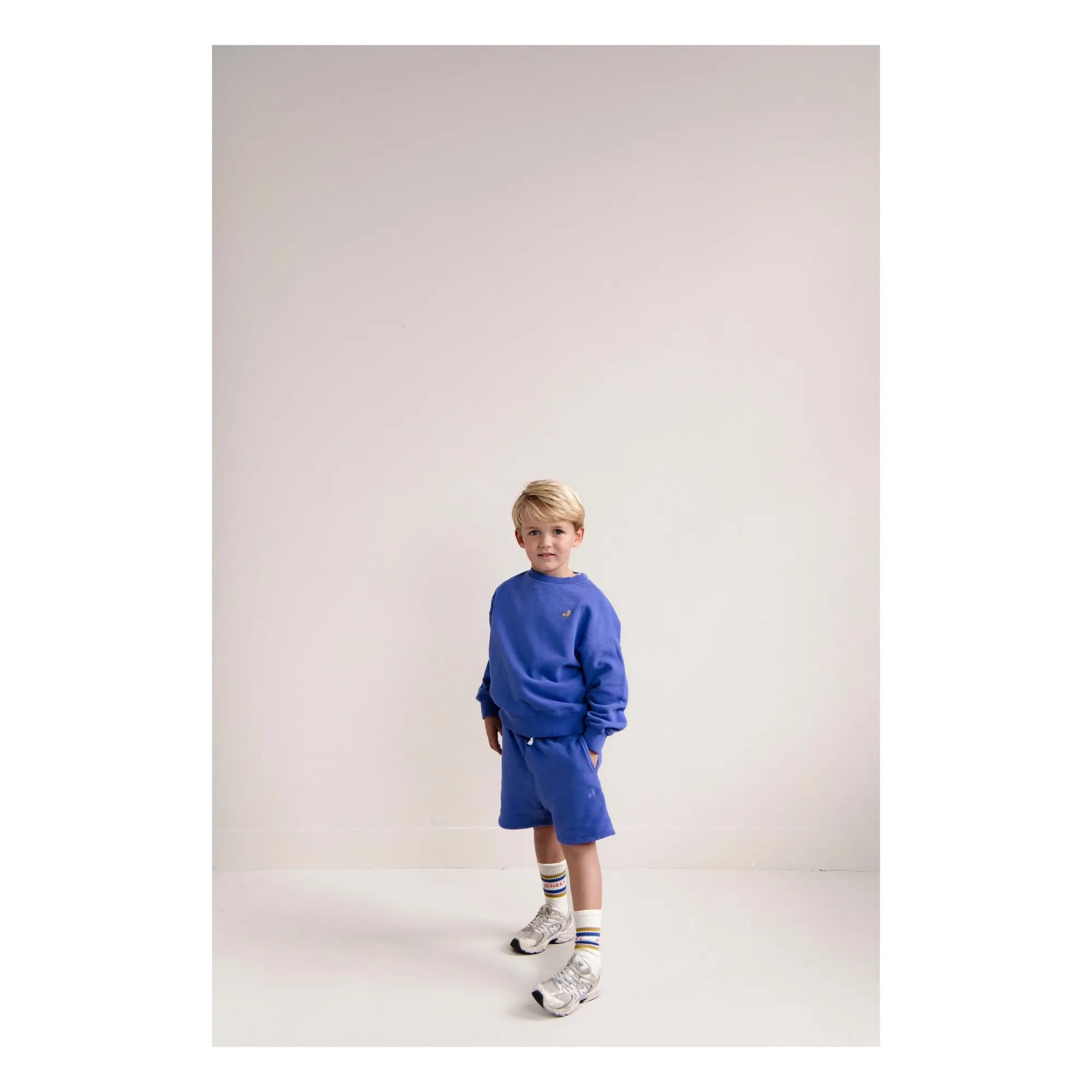 Jenest - Shorts de algodón orgánico Ted | Cobalto