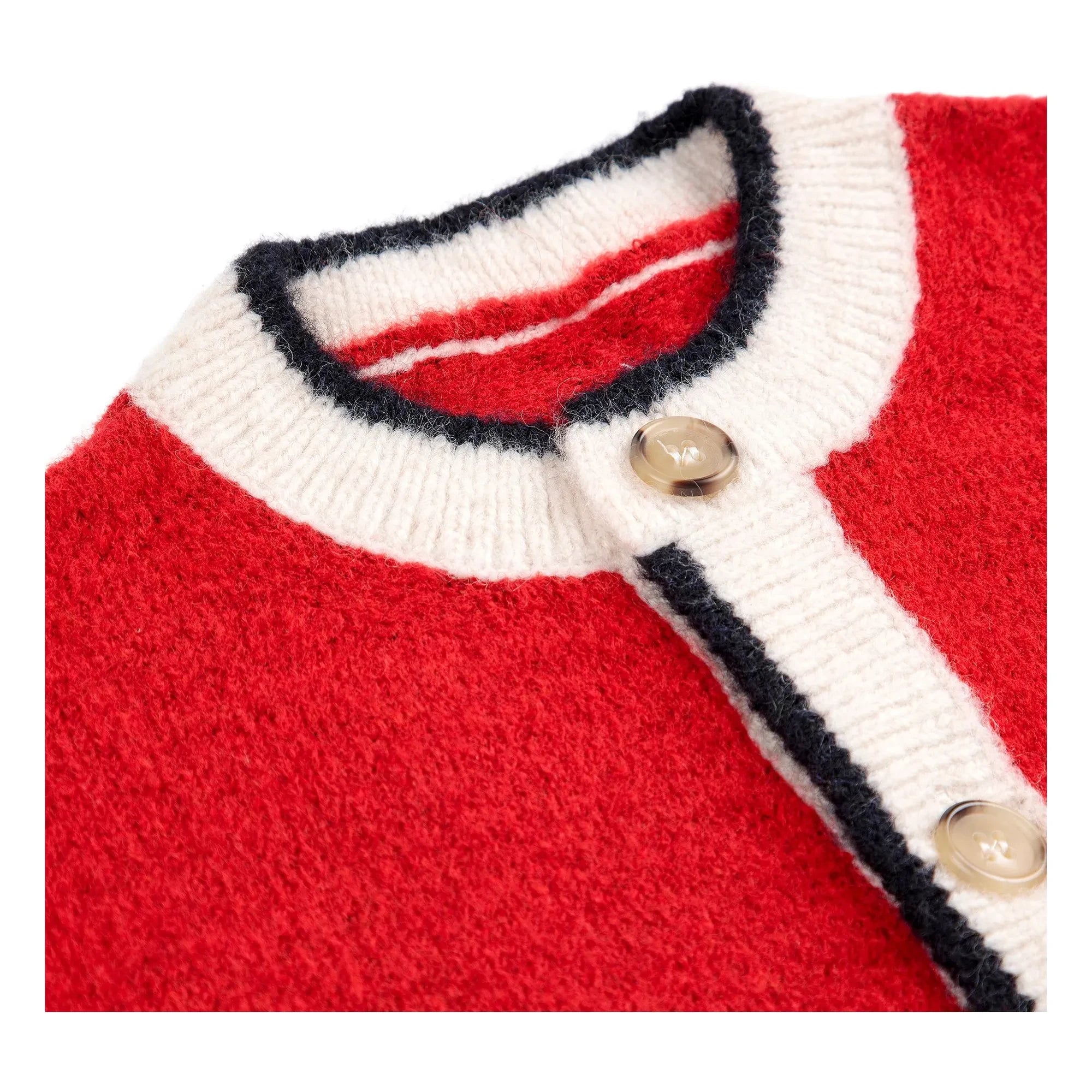 Bobo Choses - Chaleco de lana jacquard | Rojo