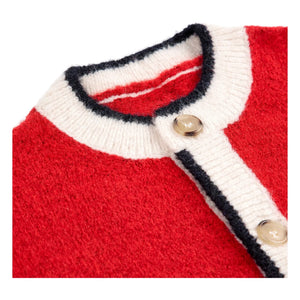 Bobo Choses - Chaleco de lana jacquard | Rojo