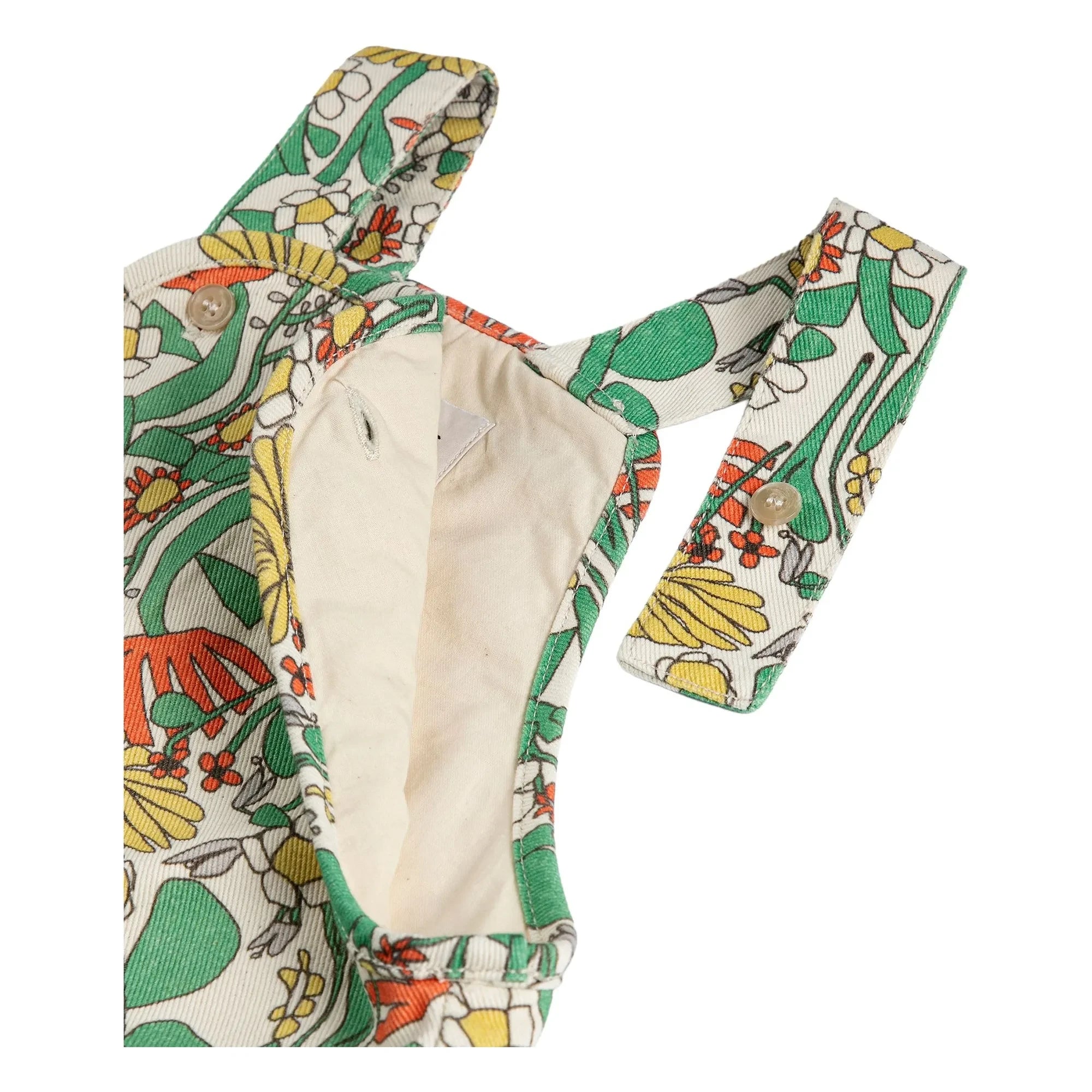 Bobo Choses - Mono de algodón orgánico con estampado de flores | Blanco