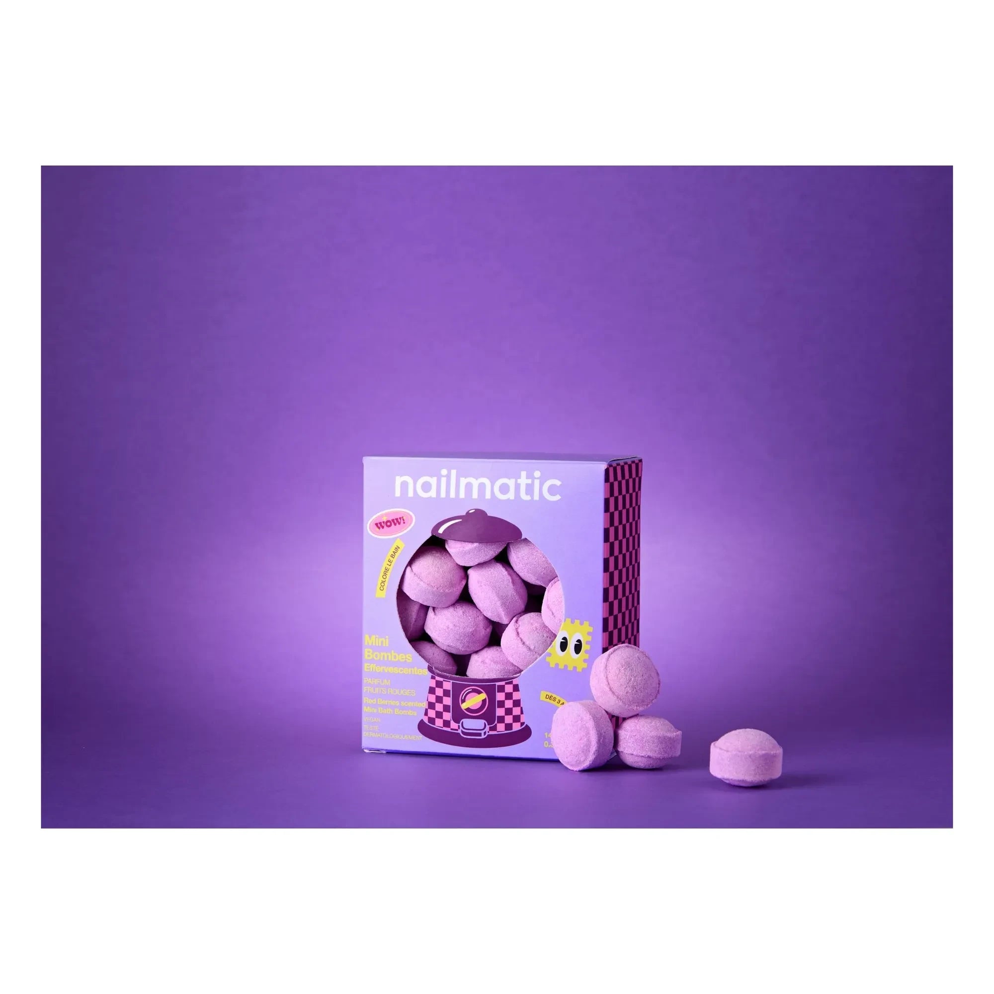 Nailmatic Kids - Berry Bloom mini efervesan banyo boncukları - 14'lü set