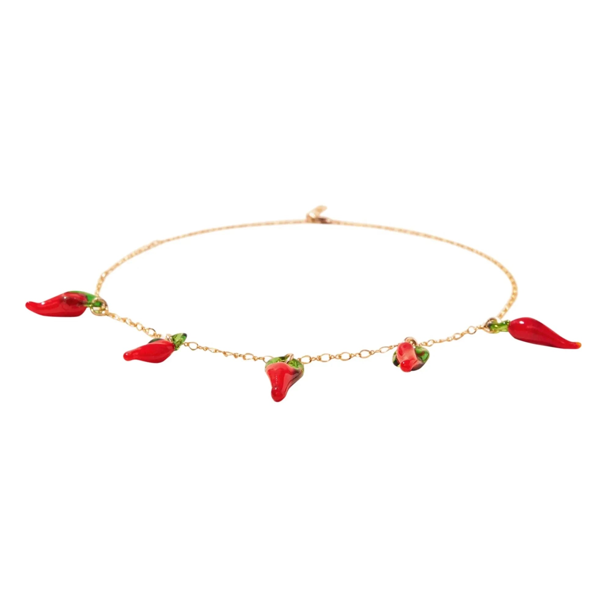 Camille Colette Studio - Collar de chile rojo