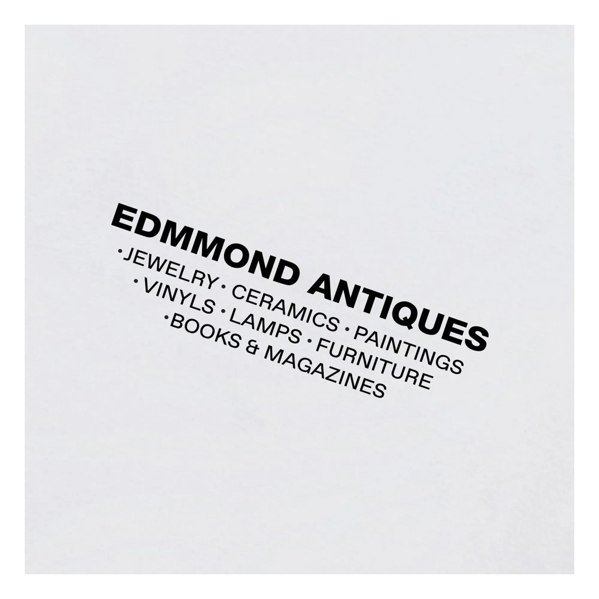 Edmmond Studios - Camiseta de algodón vintage | Blanco