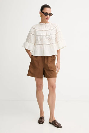 Marc O'Polo Mujer, Pantalones Cortos, Lino