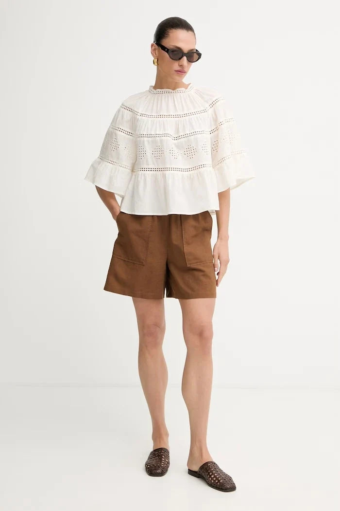 Marc O'Polo Mujer, Pantalones Cortos, Lino