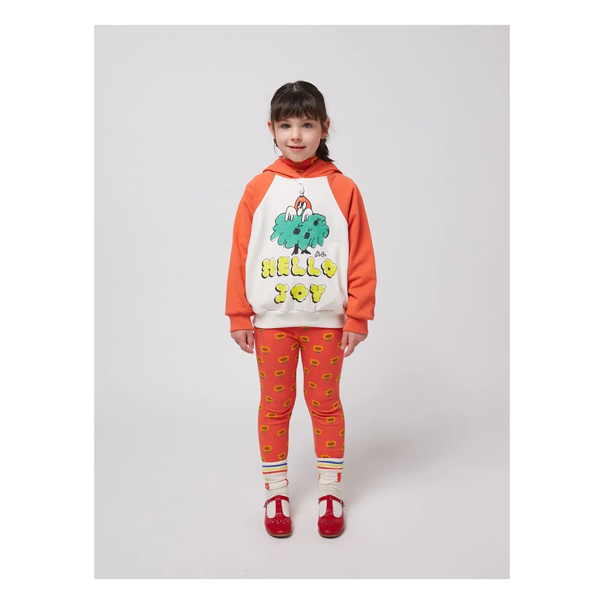 Bobo Choses - Sudadera con capucha Hello Joy Algodón orgánico | Rojo