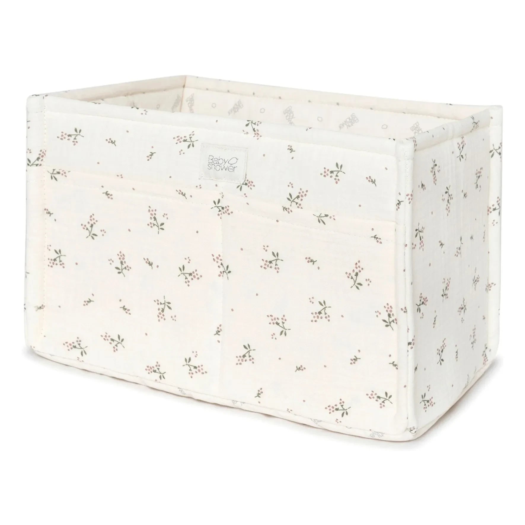 Baby Shower - Canasta grande de almacenamiento de pañales Roseberry | Crudo