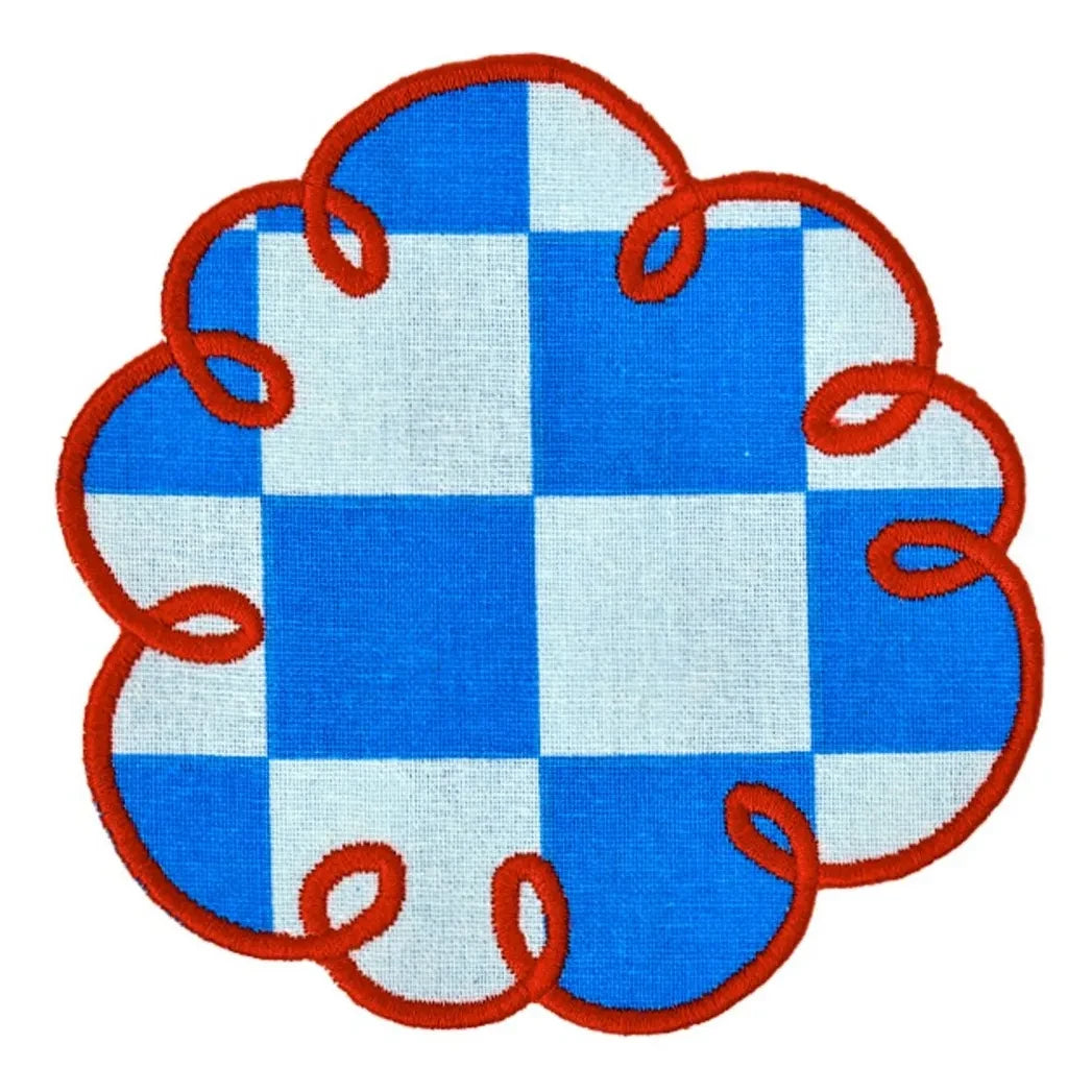Bitossi - Posavasos cuadrados Dama Azzurro - Juego de 2 | Azul