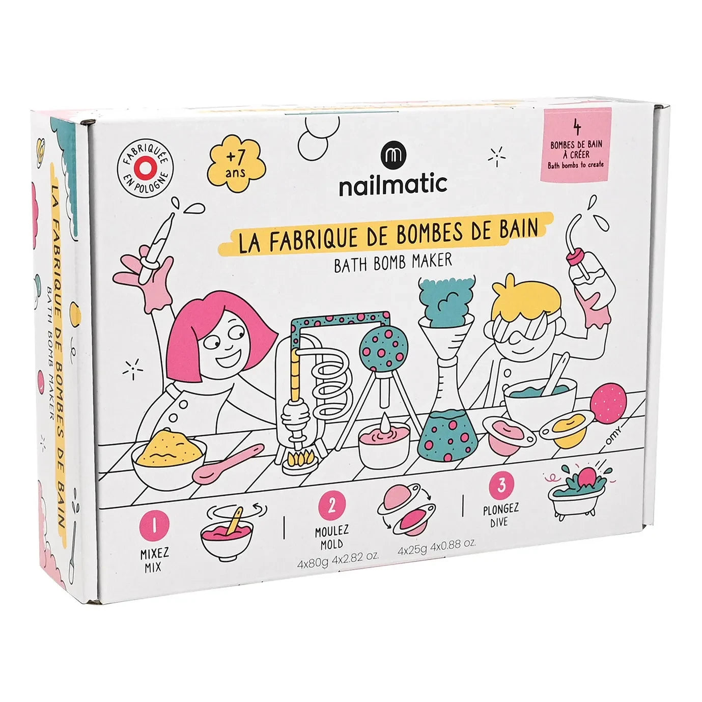 Nailmatic Kids - Kit de regalo DIY de bombas de baño