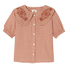 Apaches - Blusa Binou Claudine con Cuello | Naranja