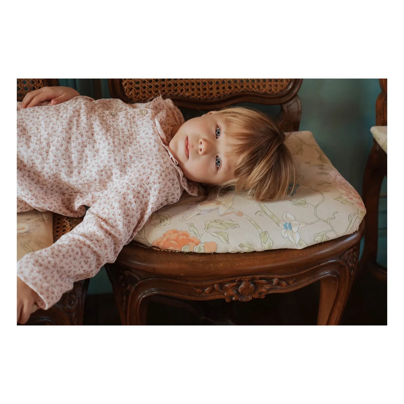 Risu Risu - Pijama floral de muselina de algodón orgánico Naviga | Rosa