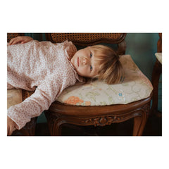 Risu Risu - Pijama floral de muselina de algodón orgánico Naviga | Rosa