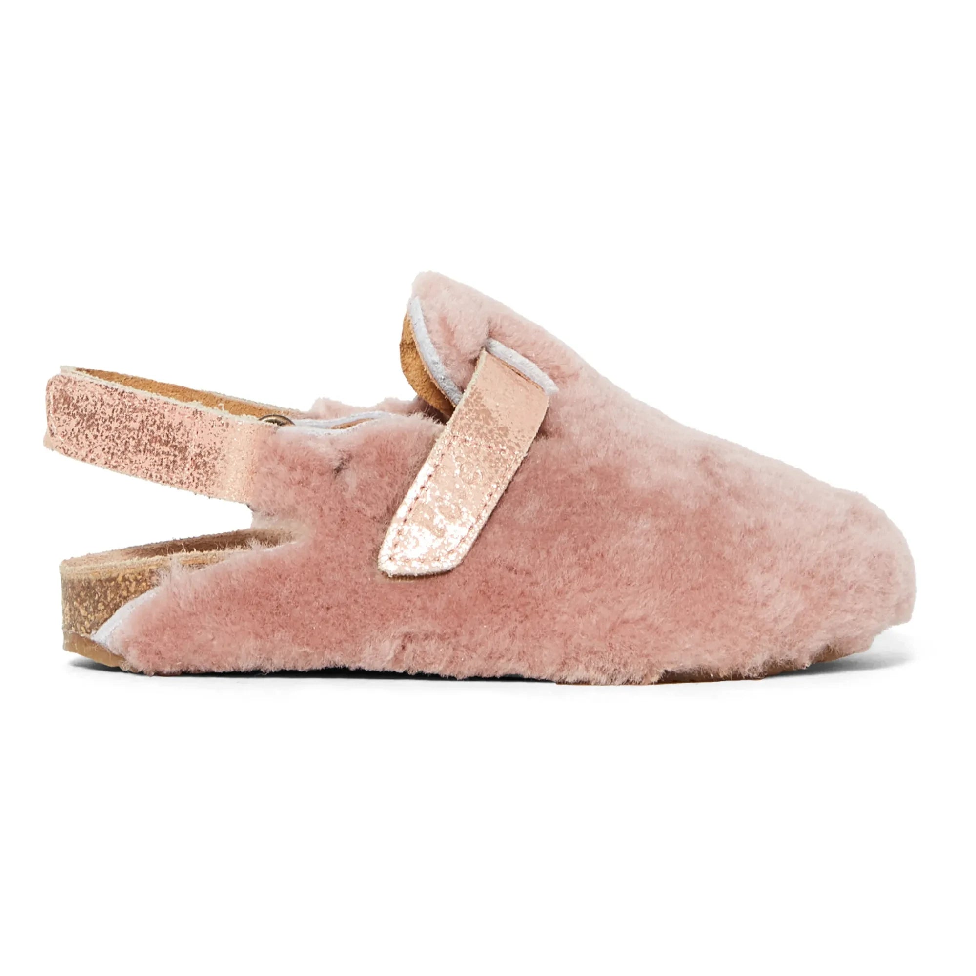Pèpè - Zuecos de Pelo Sintético | Rosa Claro