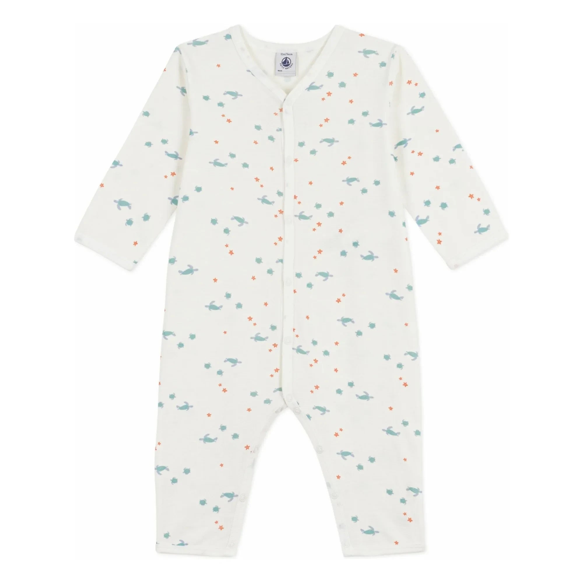 Petit Bateau - Pijama Sleep Well Turtles | Blanco