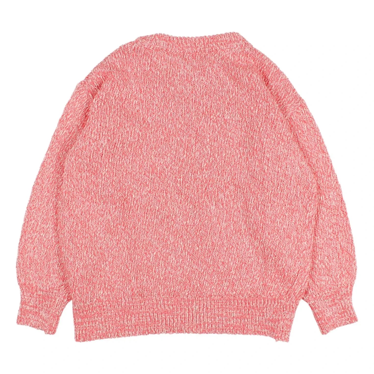 Búho - Jersey de algodón orgánico Chiné | Rosa